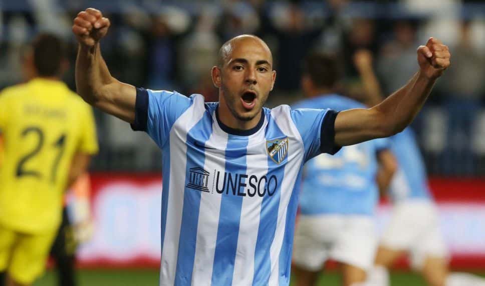 Nordin Amrabat en su anterior etapa en el Málaga