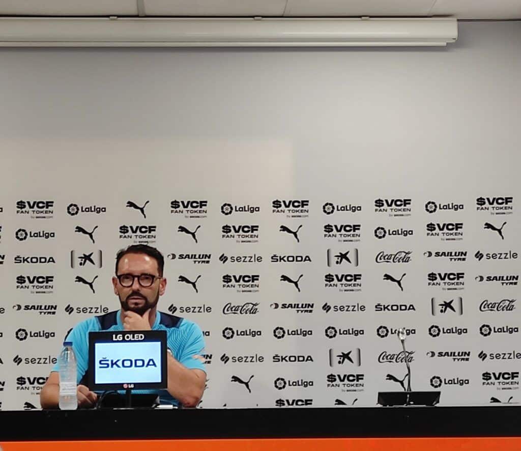José Bordalás en rueda de prensa| José Antonio Lafuente