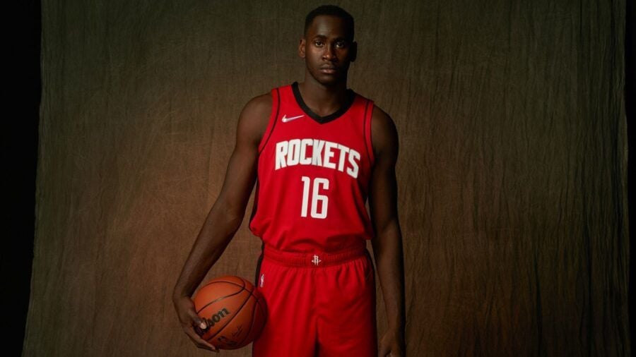 Usman Garuba, jugador de Houston Rockets. Foto: NBA.