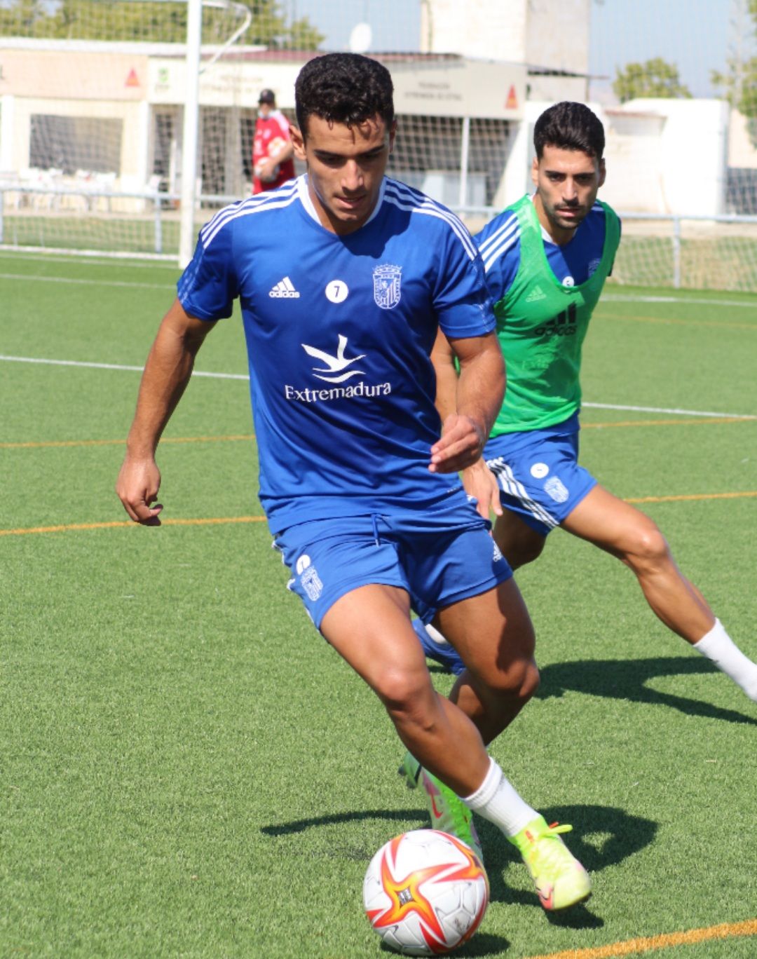 Foto del entrenamiento del Badajoz. Fuente: CD Badajoz