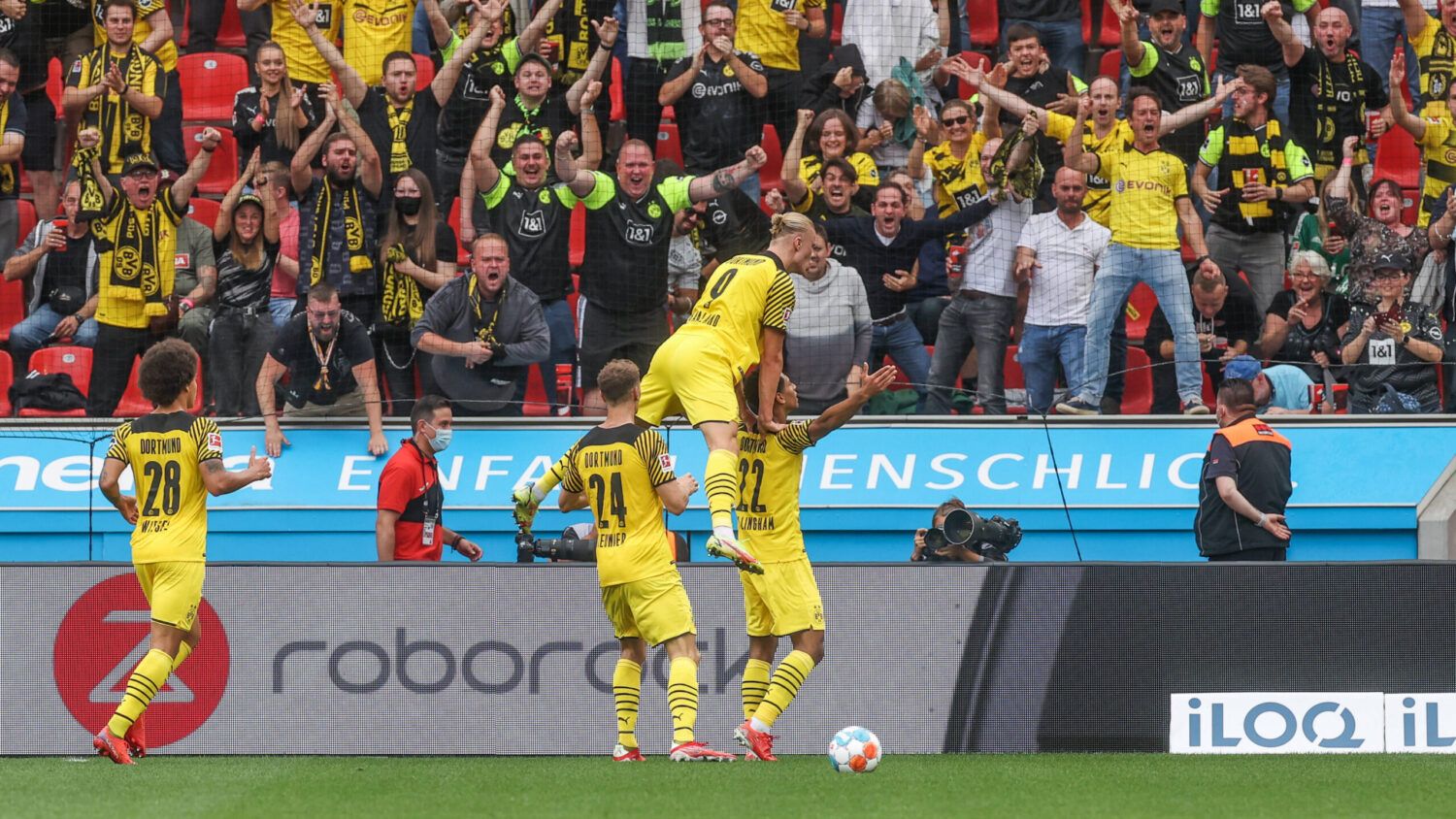 Victoria negriamarilla en el BayArena. Vía: @BVB