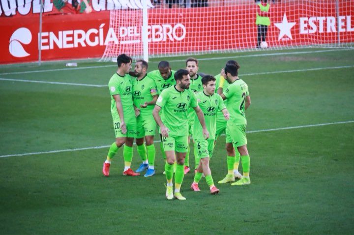 El Atlético Baleares celebra el gol del empate. | Foto: @atleticbalears