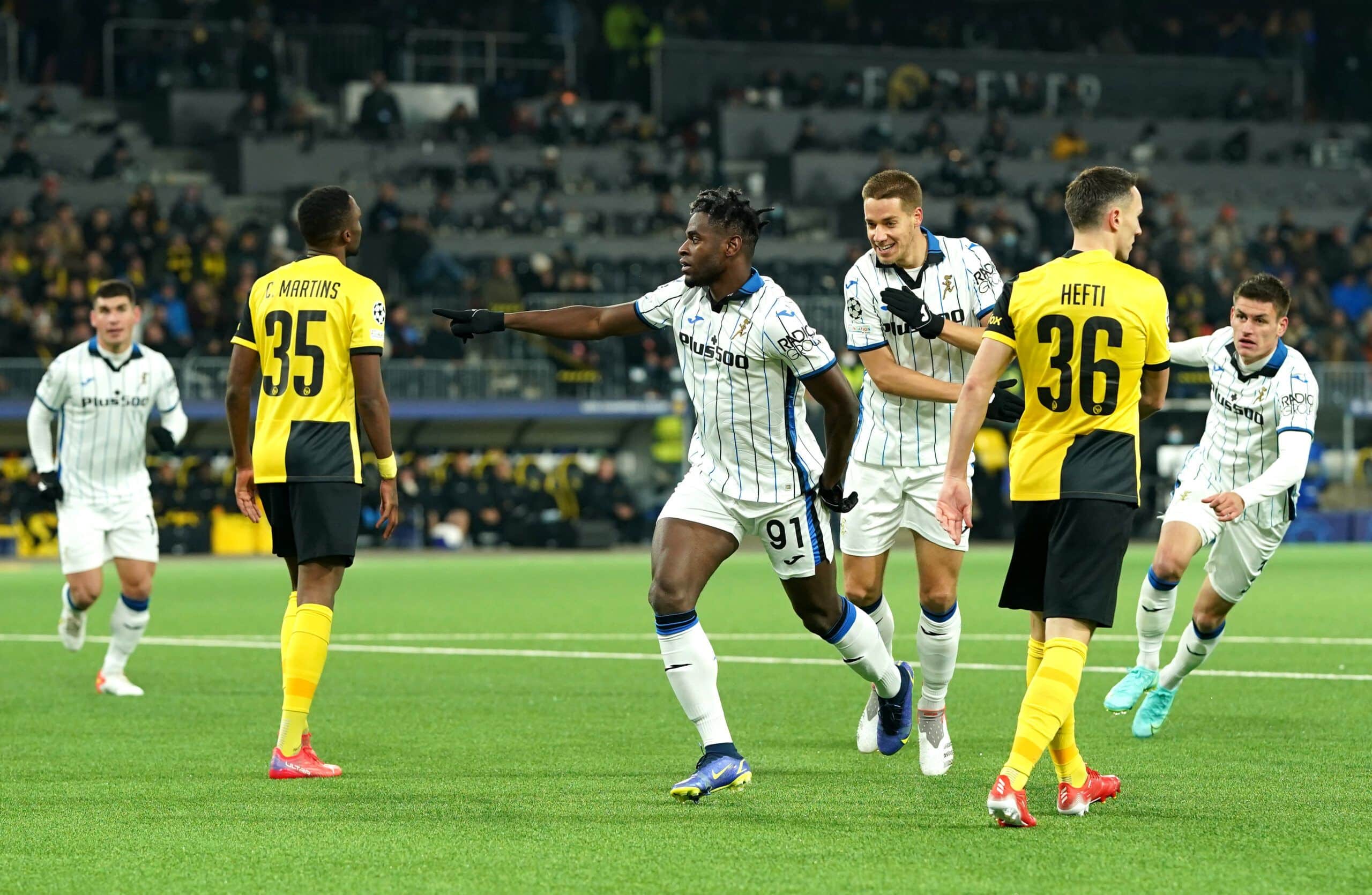 Young Boys 3-3 Atalanta:  La 'Dea' sumó su cuarto partido seguido sin ganar de visitante en la Champions. Fuente: (@UEFA).