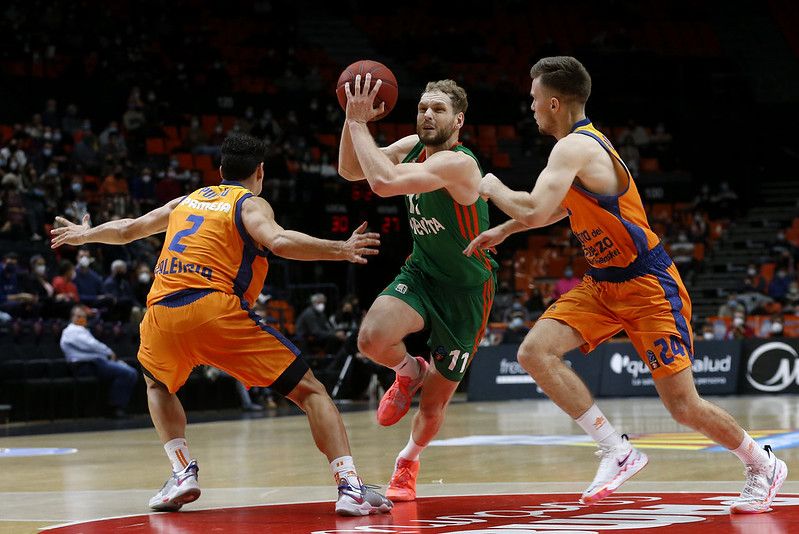 Jaka Blazic sería el MVP del partido con 24 puntos. Fuente: M.A. Polo (VBC).