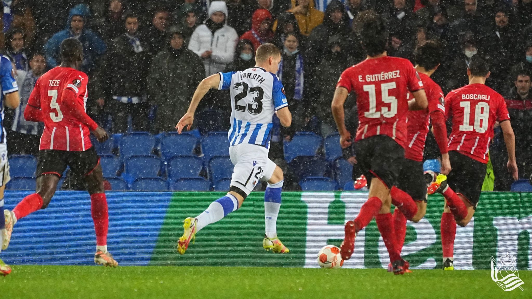 Imagen de un lance del juego. Fuente: @RealSociedad