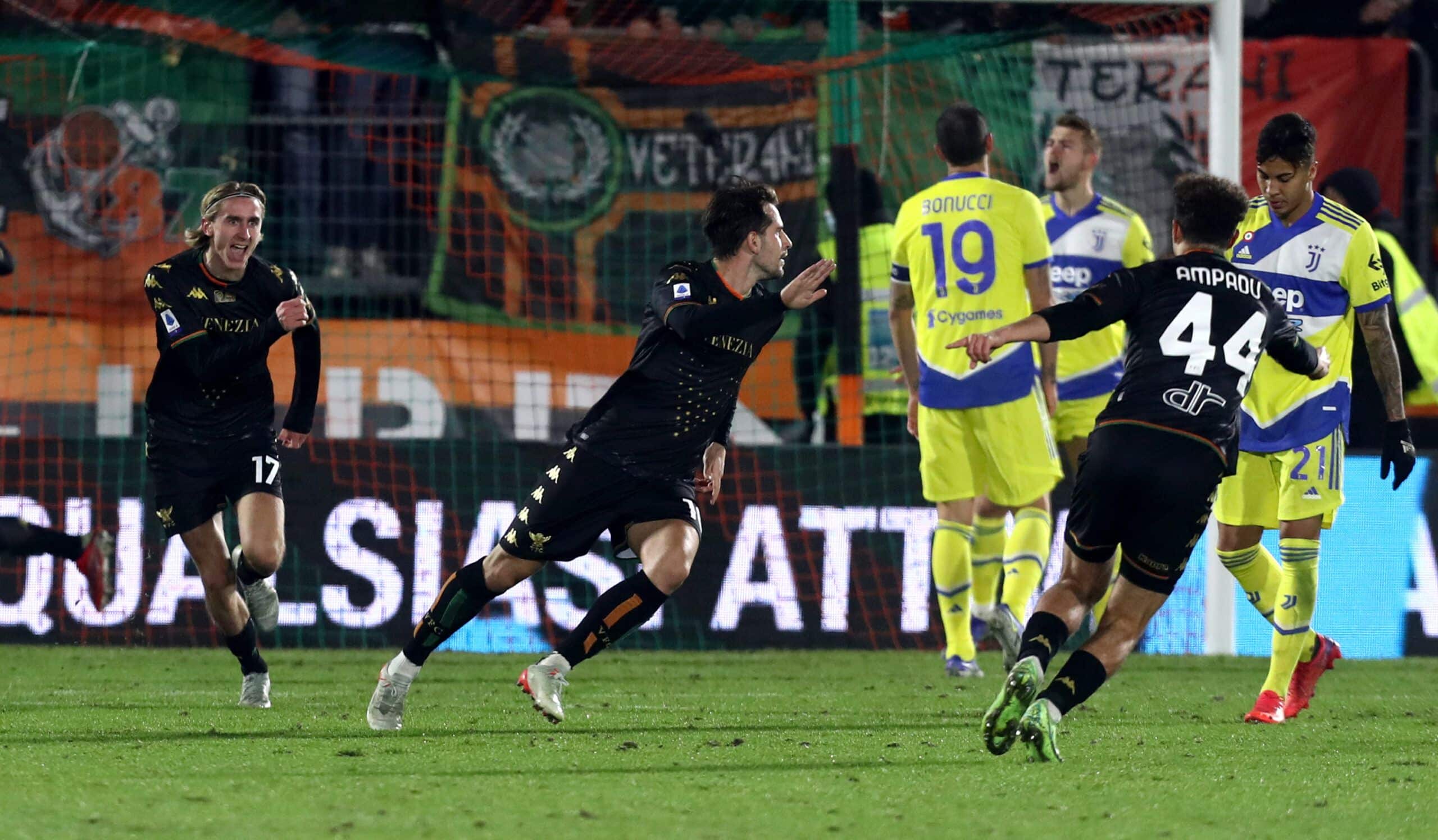 Venezia 1-1 juventus: El gol de Aramu rompió el bache de tres partidos sin ganar de los 'Lagunari'. Fuente: Venezia.