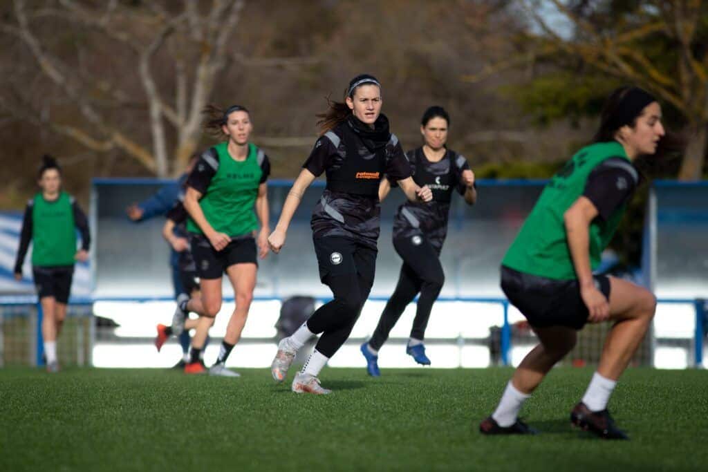 Gloriosas entrenando