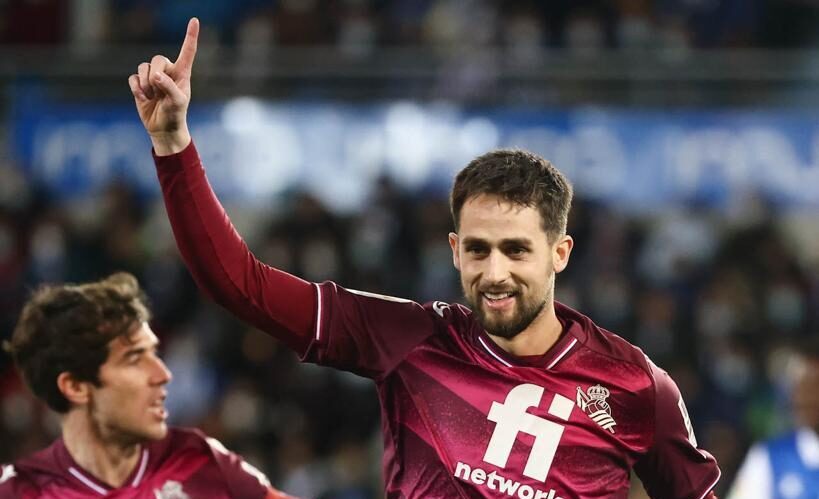 Adnan Januzaj celebra su gol ante el Deportivo Alavés | Foto: @RealSociedad