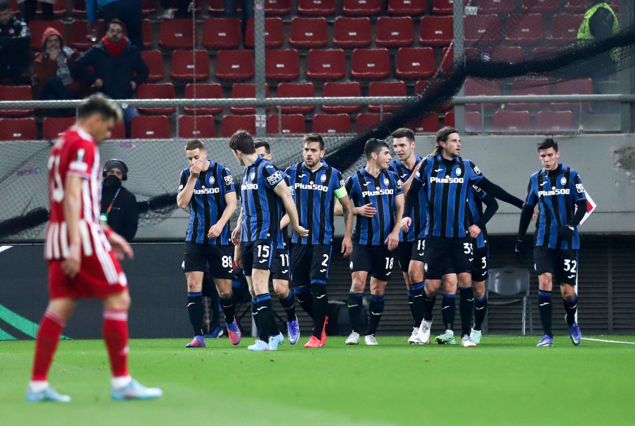 Olympiacos 0-3 Atalanta: Tras cuatro partidos sin ganar fuera de casa, los 'nerazzurri' se desquitaron a lo grande. Fuente: UEFA.