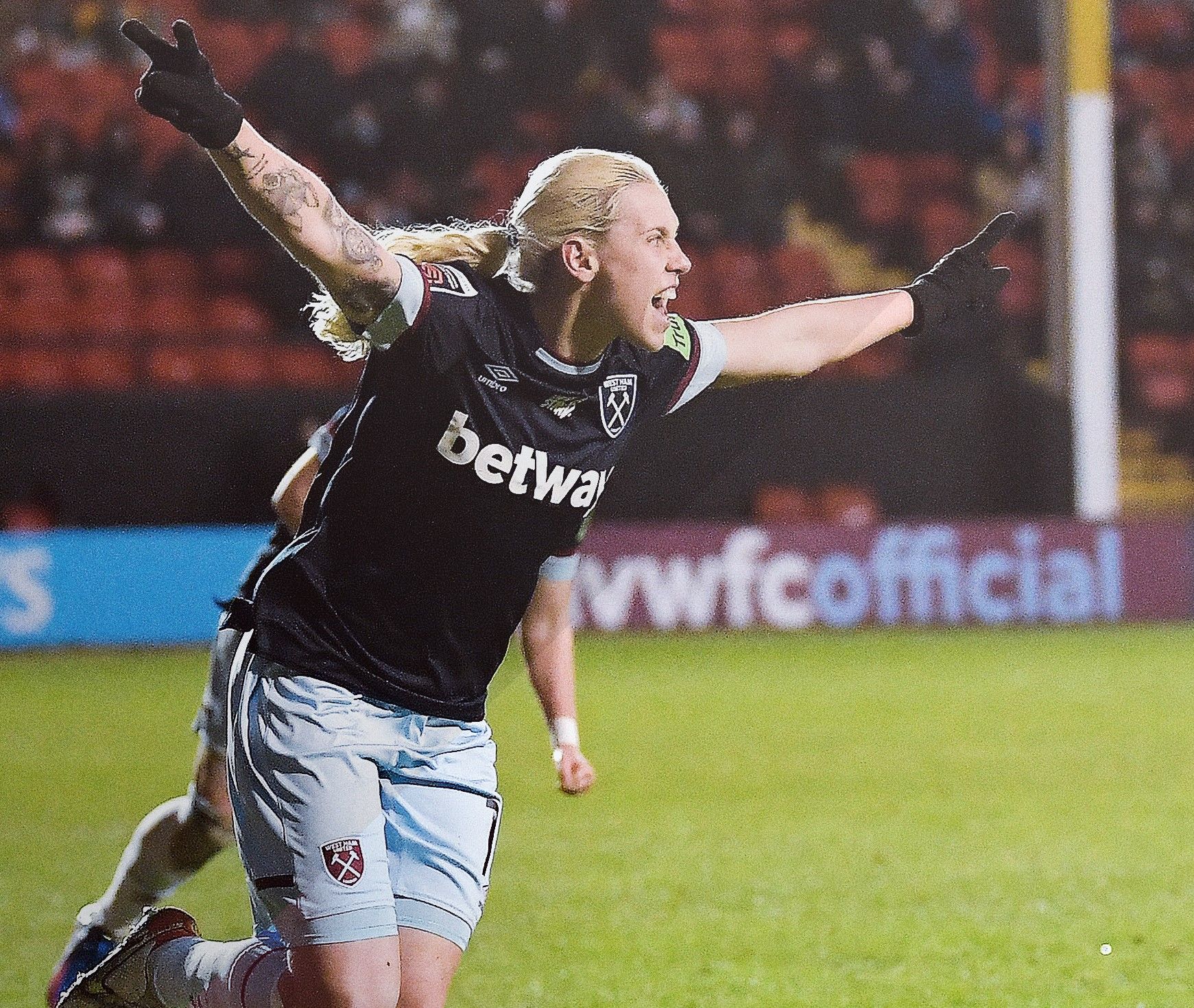 Foto tomada durante el encuentro y compartida en las redes sociales del equipo. / https://twitter.com/westhamwomen