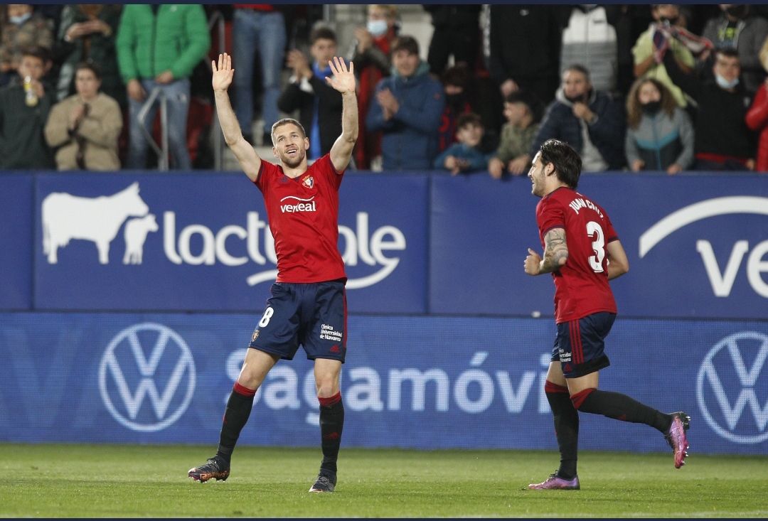 Osasuna celebra gol