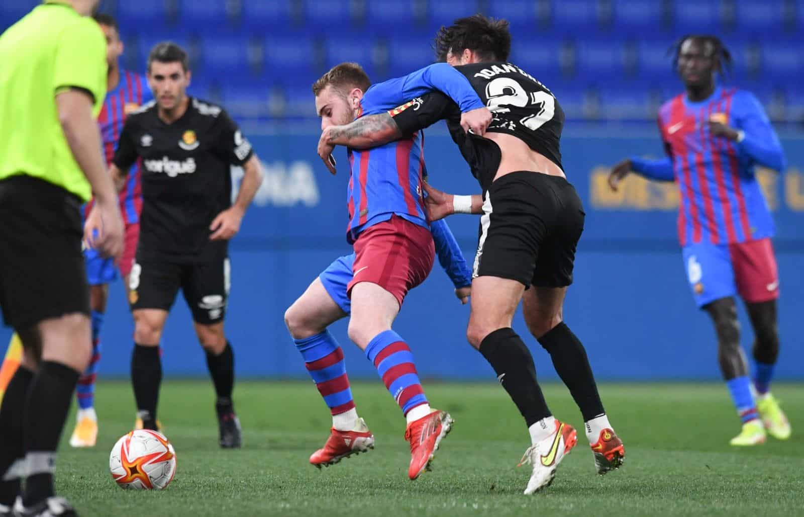 Lance del FC Barcelona 'B' - Gimnàstic de Tarragona | Foto: @FCBarcelonaB