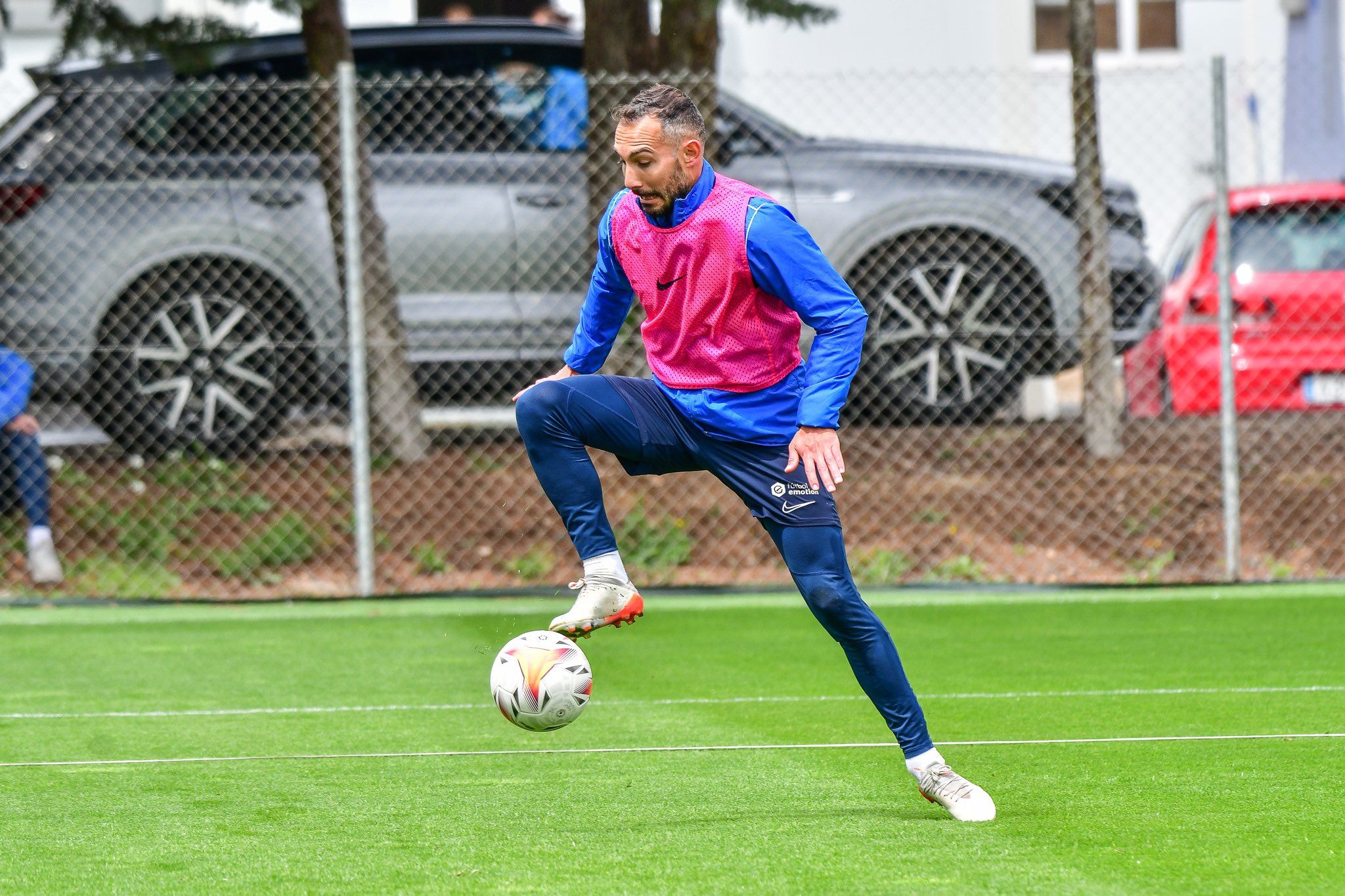 Ferreiro durante un entrenamiento (Foto: SD Huesca)