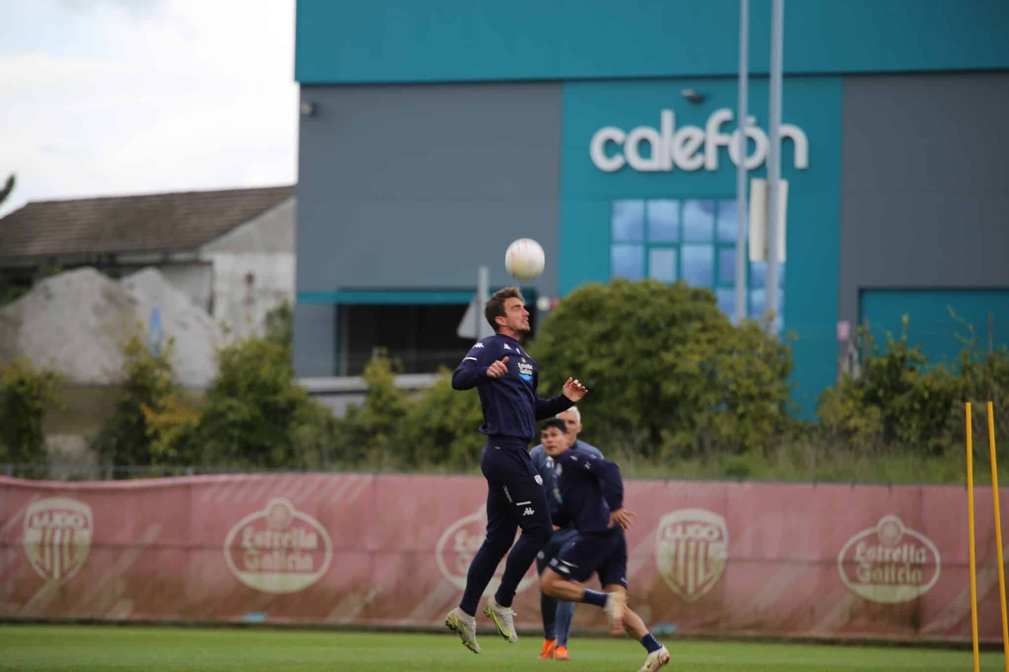 Manu Barreiro durante un entrenamiento (Foto: CD Lugo)