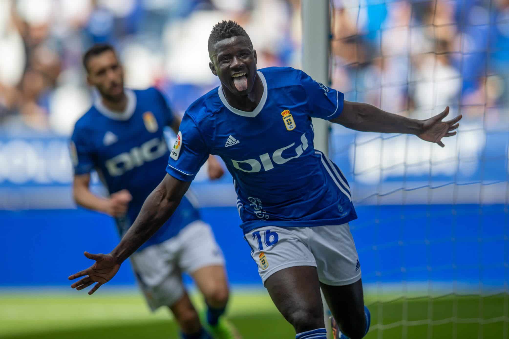 Samu Obeng celebrando un gol