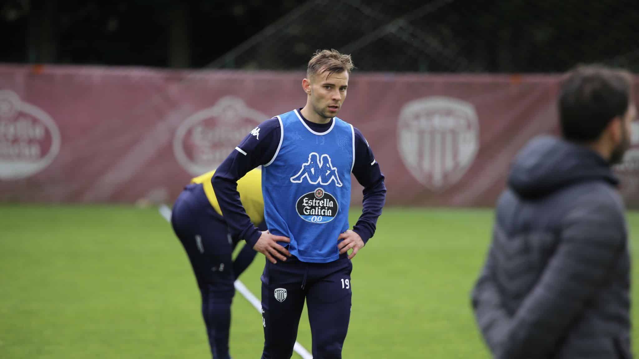 Orest Lebedenko durante un entrenamiento (Foto: CD Lugo)