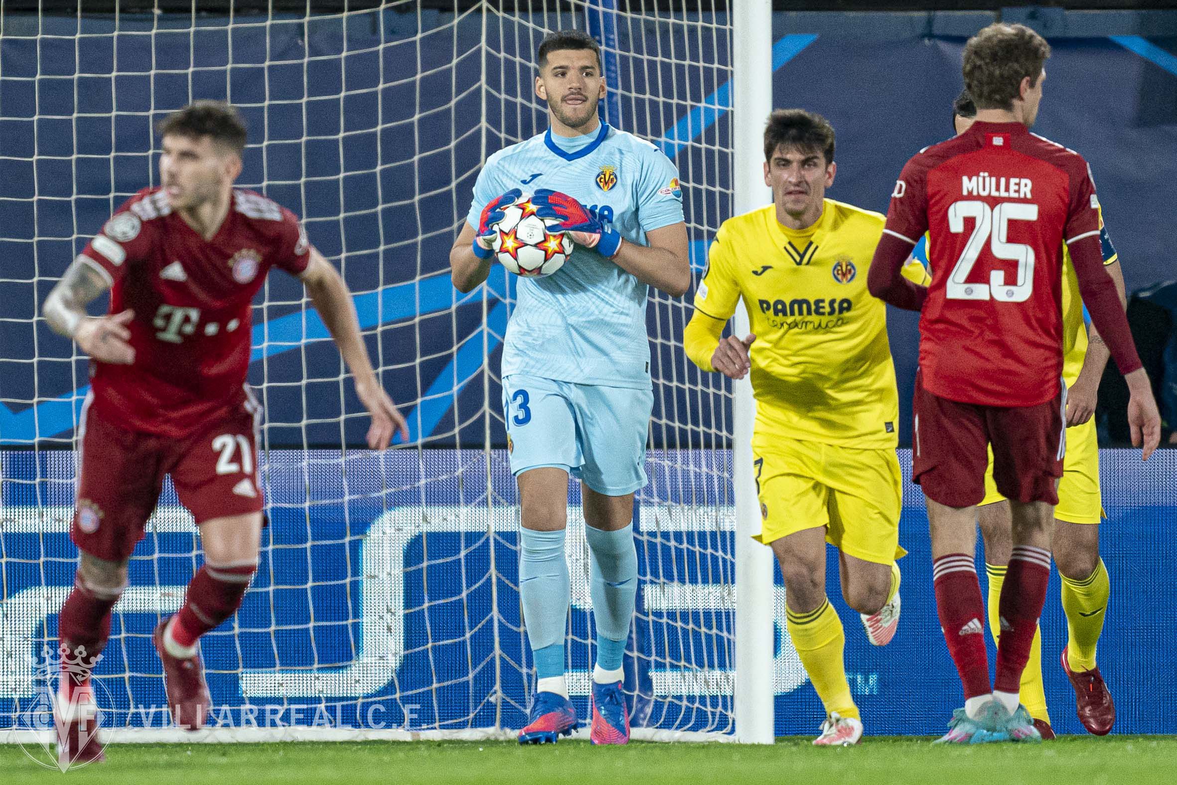 Rulli durante un partido (Foto: Villarreal CF)