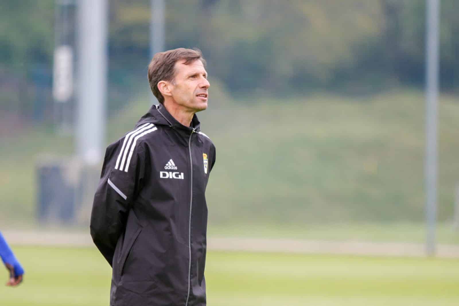 Ziganda durante un entrenamiento (Foto: Real Oviedo)