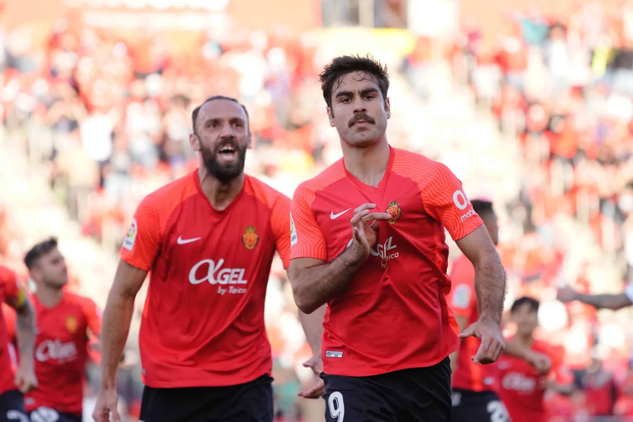 Abdón Prats celebra su gol | Foto: @RCD_Mallorca
