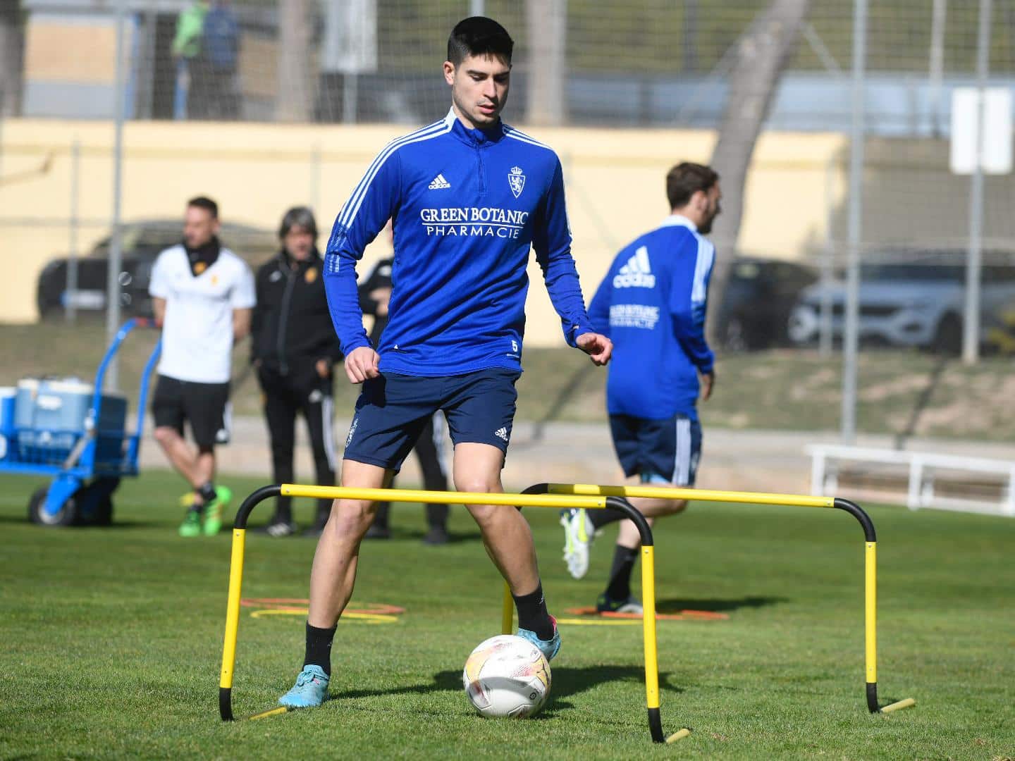 Jaume Grau durante un entrenamiento (Foto: Real Zaragoza)