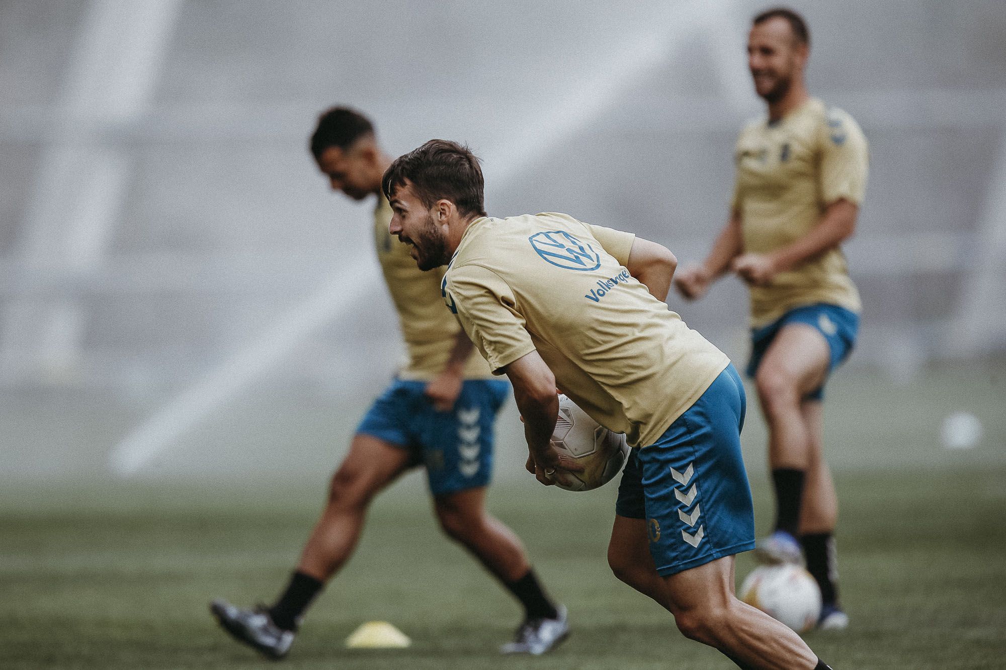 Kirian Rodríguez durante un entrenamiento (Foto: UD Las Palmas)