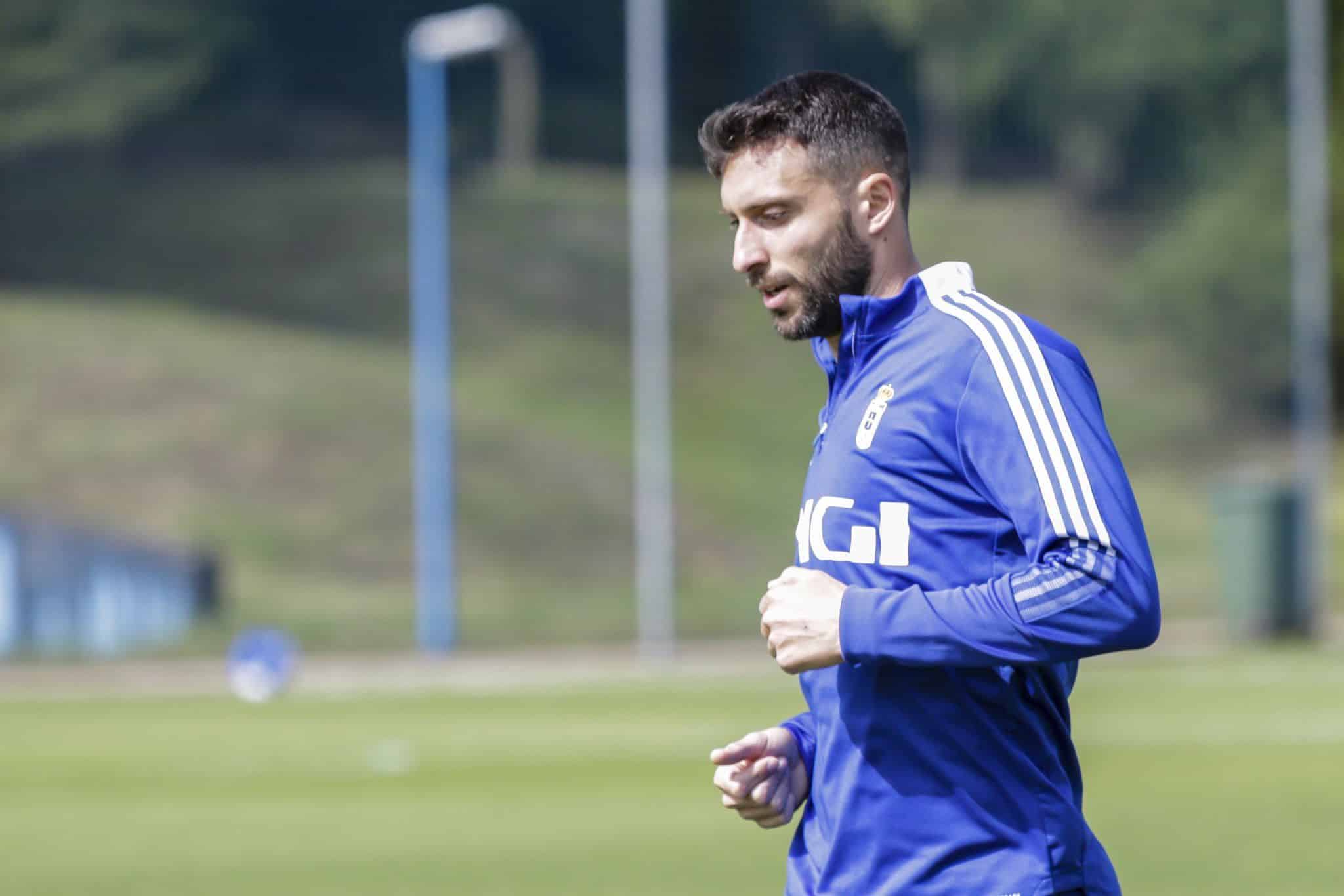 Borja Bastón en un entrenamiento Foto: Real Oviedo
