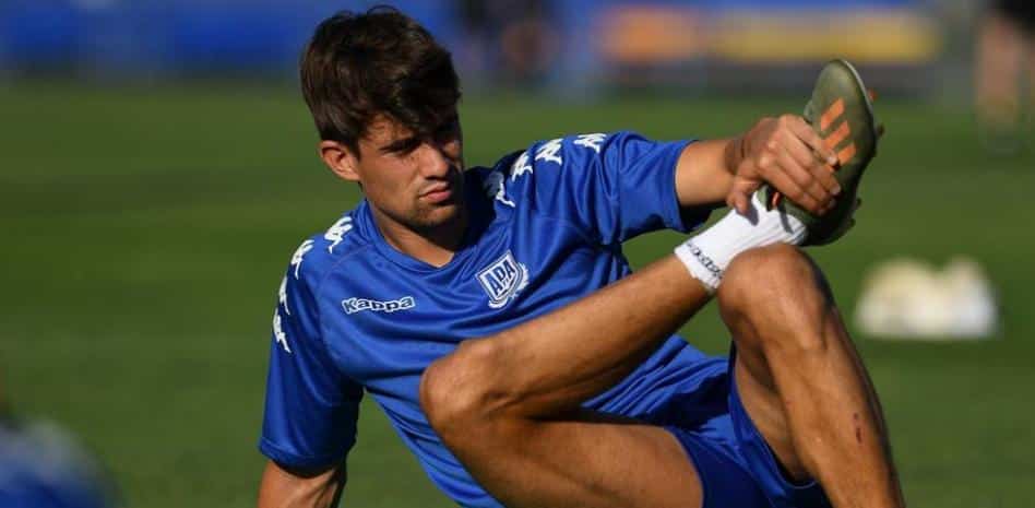 Gorostidi en un entrenamiento con el Alcorcón (Foto: AD Alcorcón)
