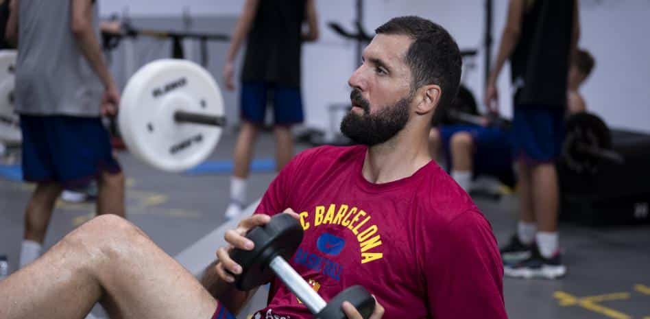 Mirotic ya trabaja en el gimnasio