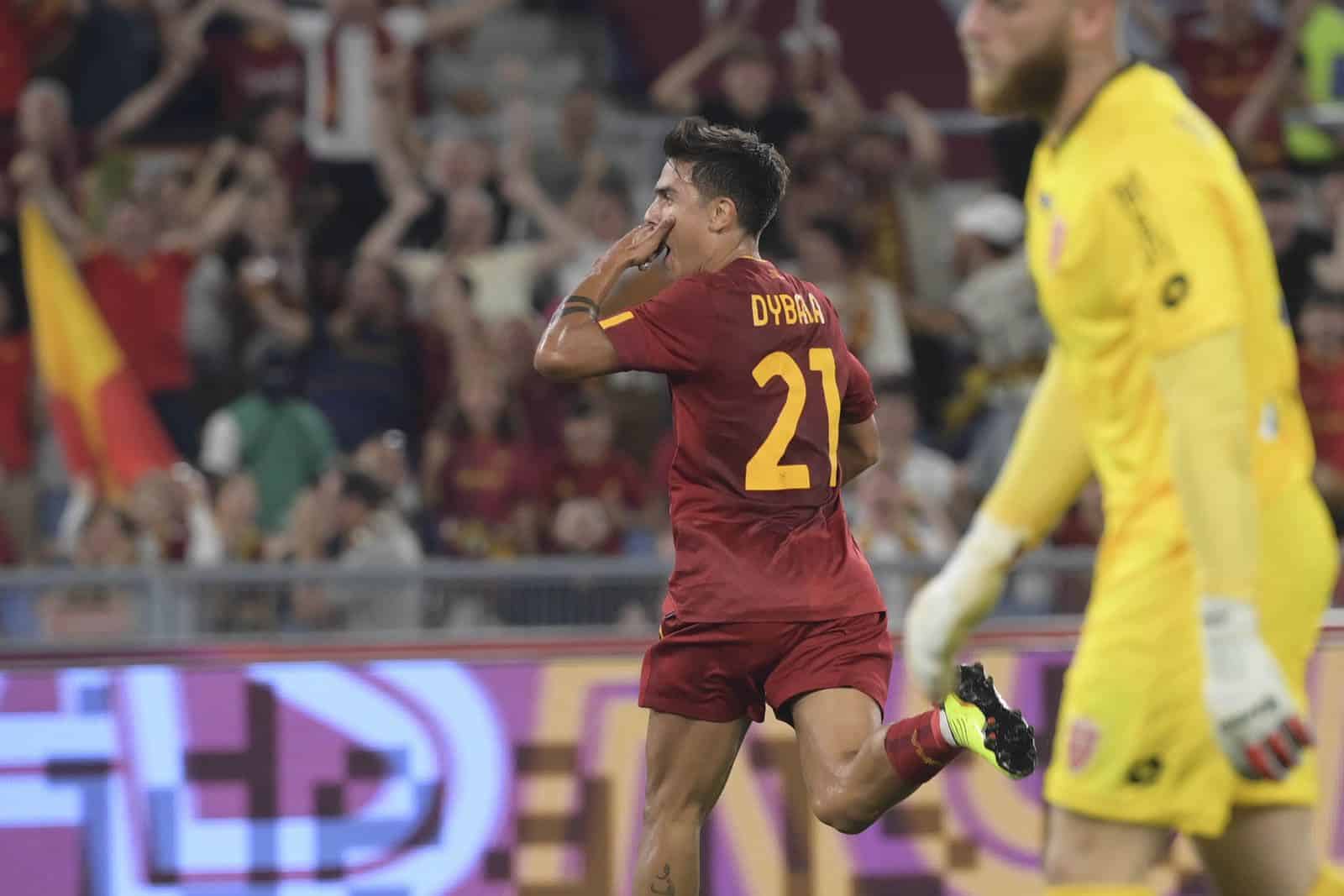 Roma 3-0 Monza: el astro argentino logró su gol 100 en en Serie A para hacer líder a los 'giallorossi'. Fuente: AS Roma.