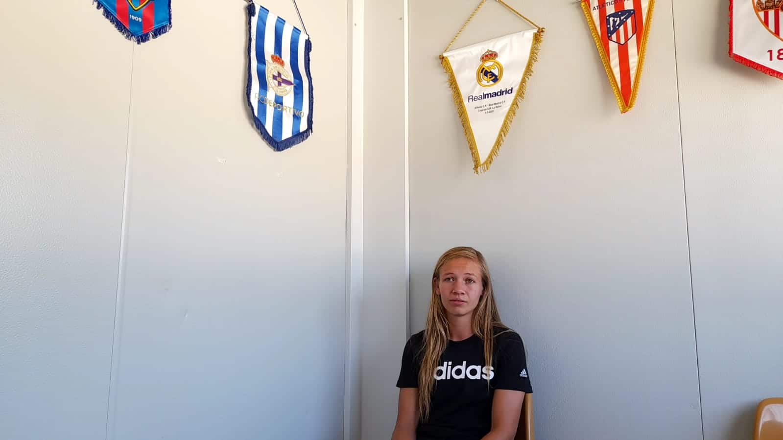 Raquel Morcillo en las oficinas del Alhama El Pozo. Fuente: Grada3