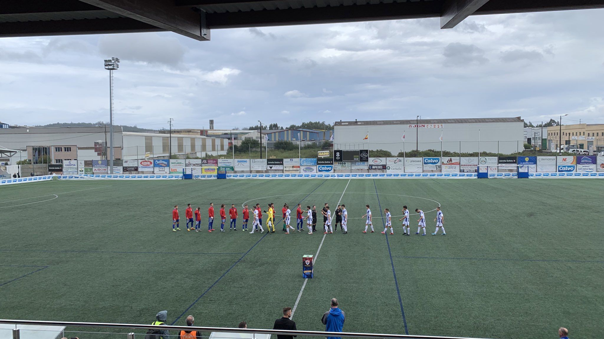 Imagen del encuentro entre la Gimnástica y el Bergantiños. Vía Gimnástica de Torrelavega