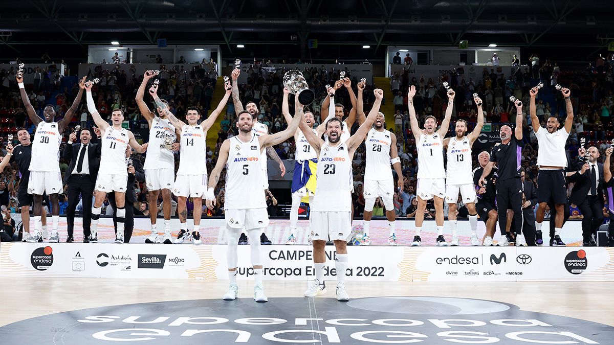 Real Madrid consigue la Supercopa de España. Foto: @RMBaloncesto