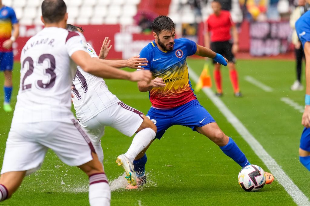 Martí Vilá con el Andorra frente al Albacete