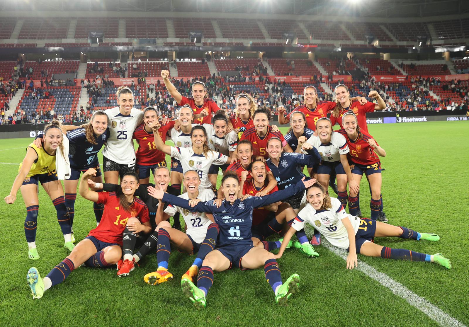 España logra vencer a EE. UU. Fuente: Twitter Oficial de la Selección Española (@SEFutbolFem)