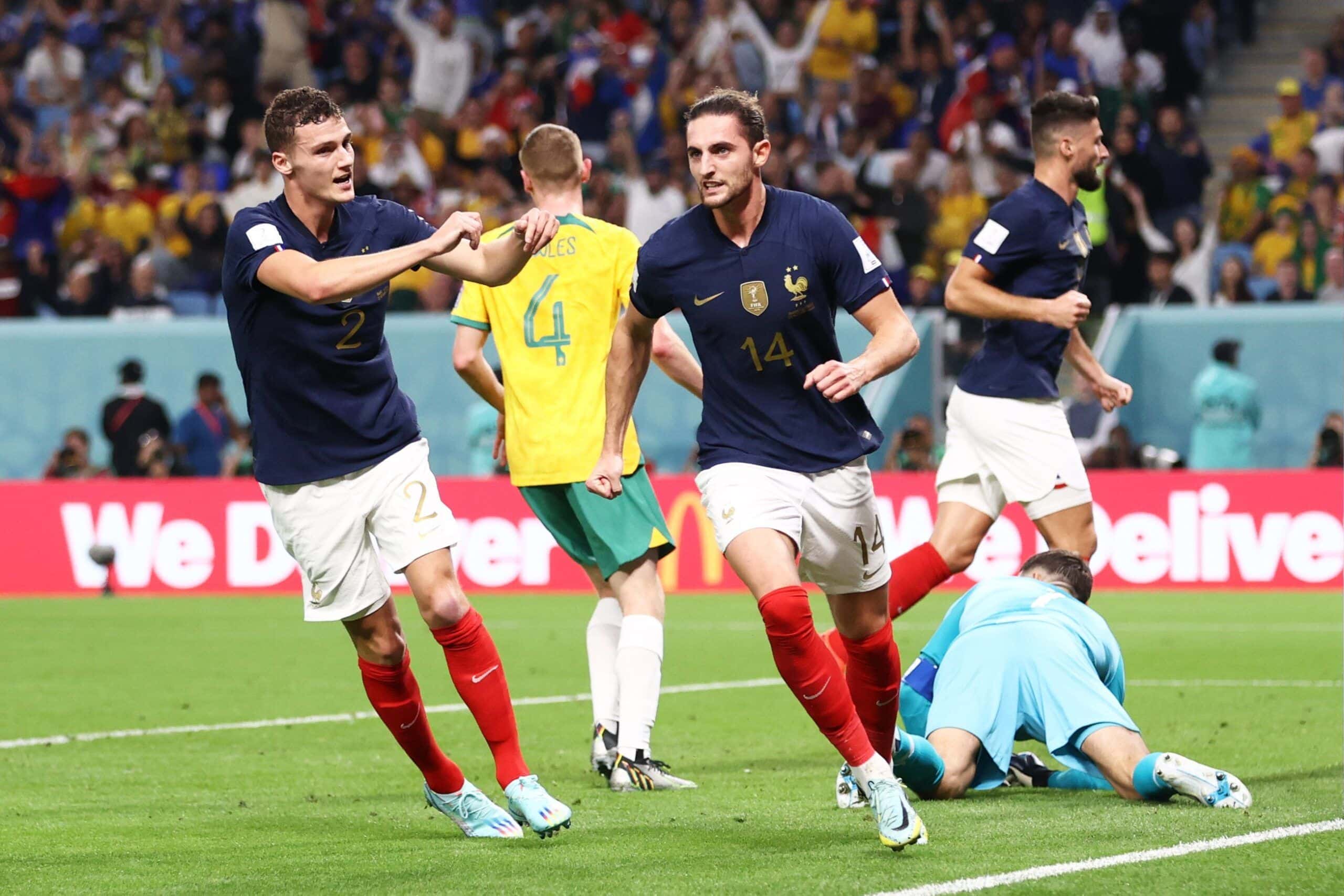 Rabiot celebra un gol.
