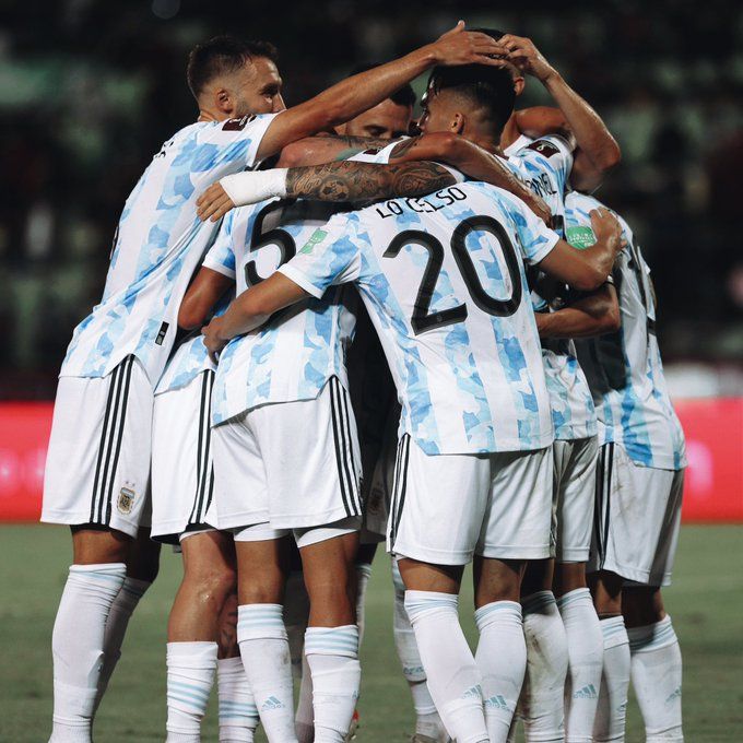 Argentina en su último amistoso.