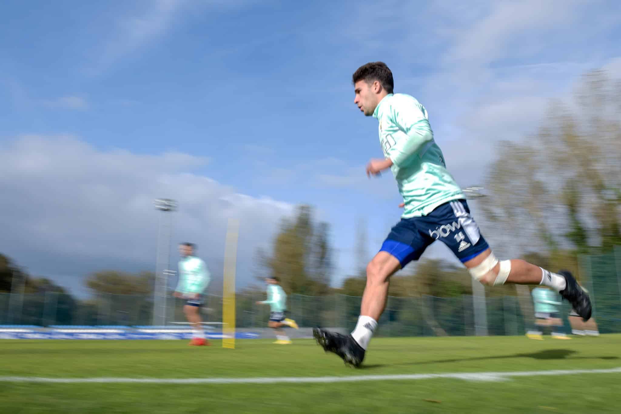 Jimmy en el entrenamiento de este viernes. Foto: Real Oviedo