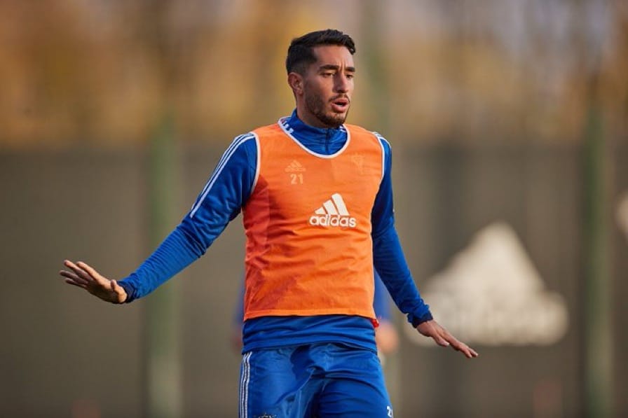 Roberto López entrenando. Foto: C.D Mirandés