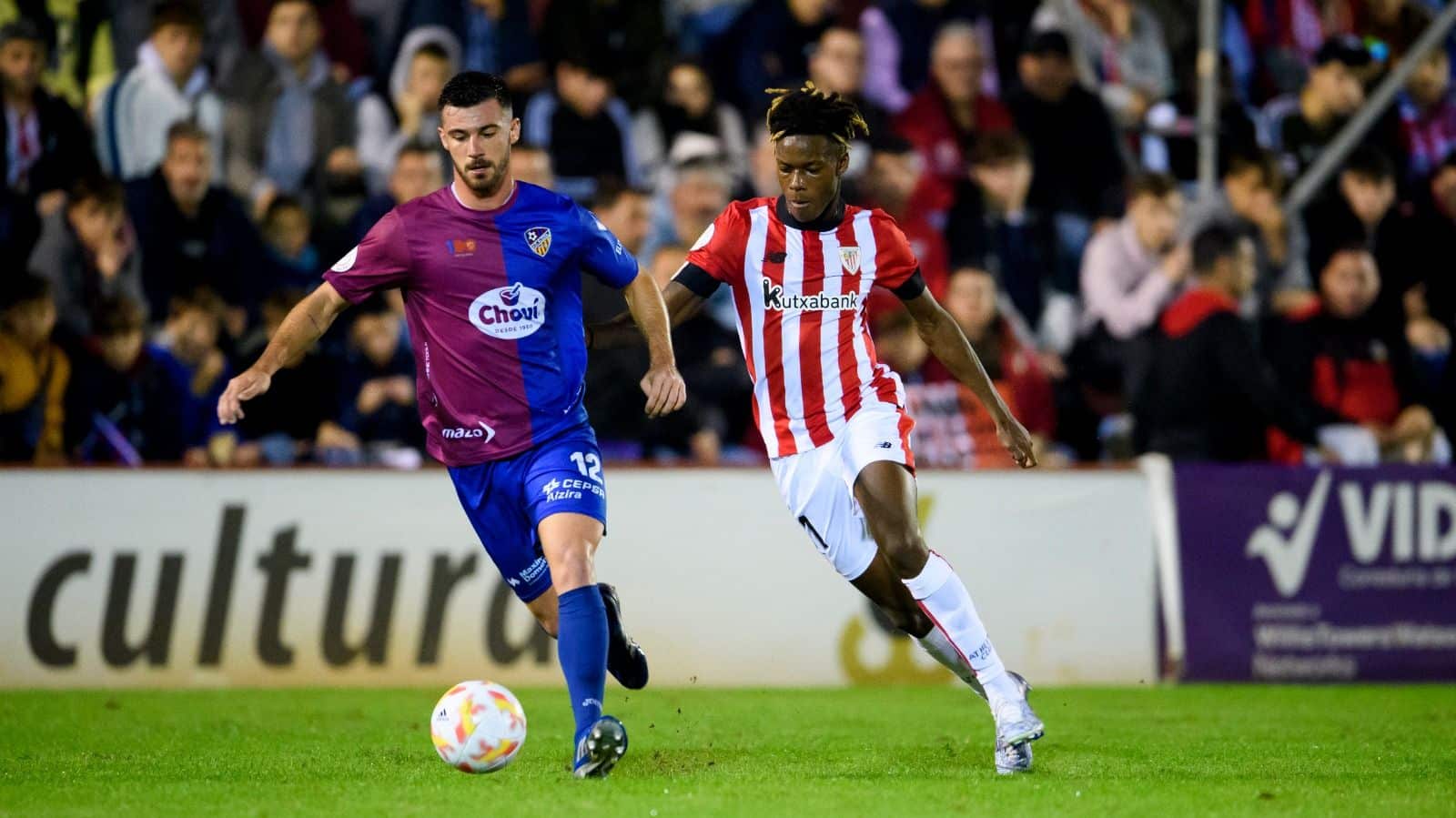 Nico Williams se va a Catar con la dulce sensación de marcar un gol que dejaba la eliminatoria muy encarrilada para el Athletic