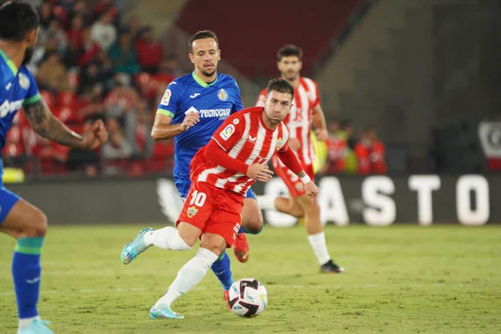 Embarba en un partido frente al Getafe