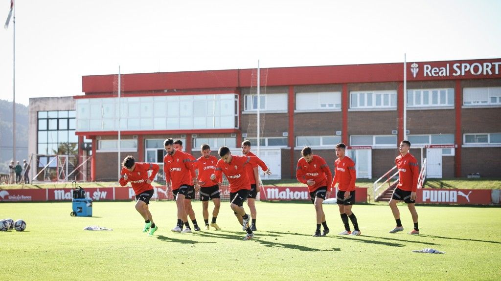 El play-off pasa por Gijón 2 Entrenamiento Sporting, 1 de noviembre 2022