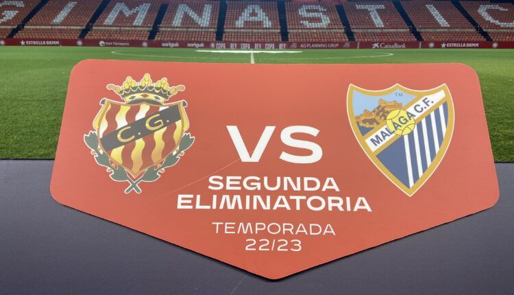 Ceremonia inaugural del partido Gimnàstic – Málaga FC. Vía @RFEF en Twitter.