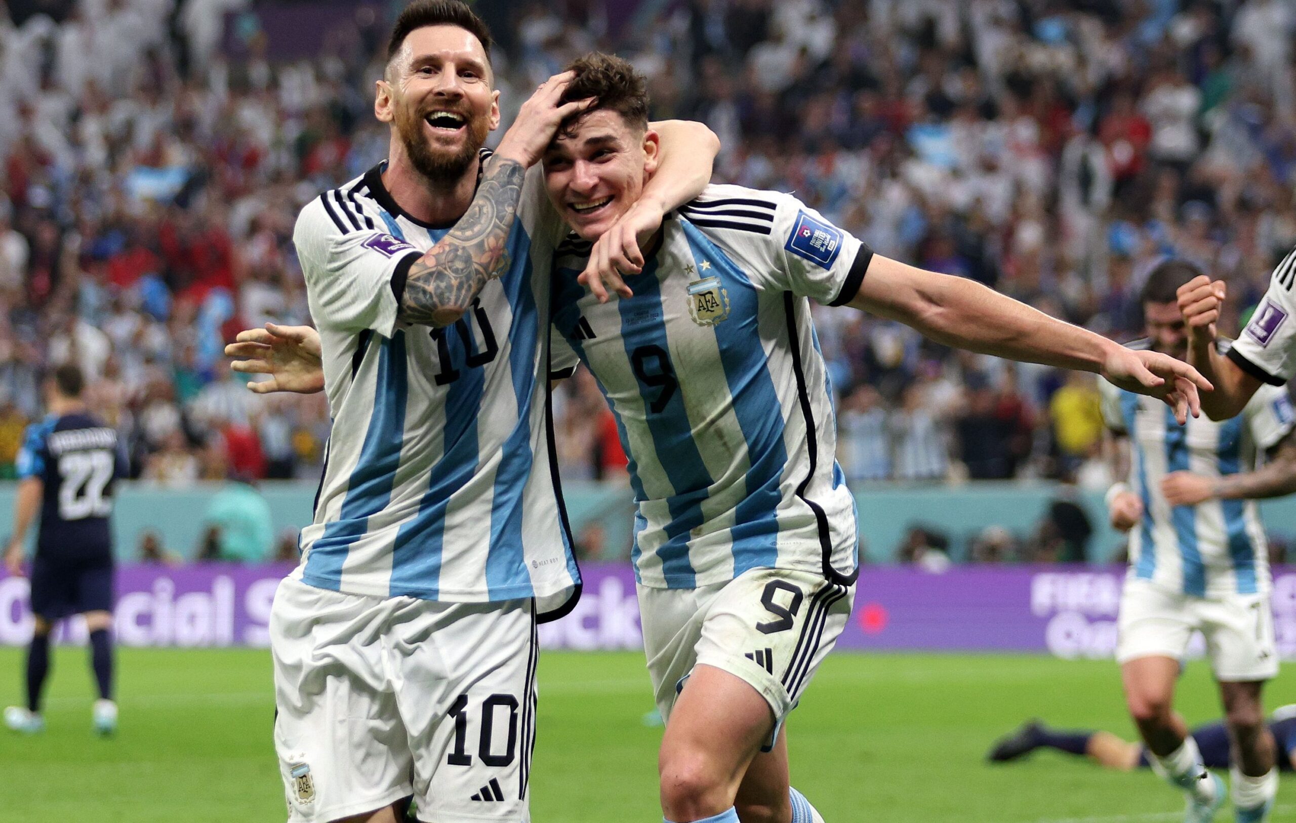 Messi y Julián Álvarez