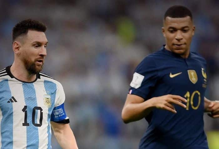 Messi y Mbappé en la final del mundial