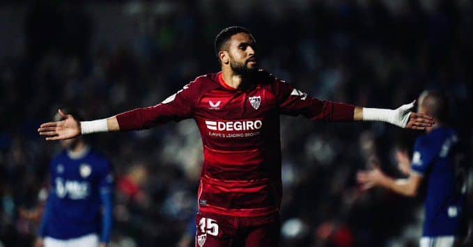 En-Nesyri fue el protagonista del encuentro a base de goles. Fuente: @SevillaFC
