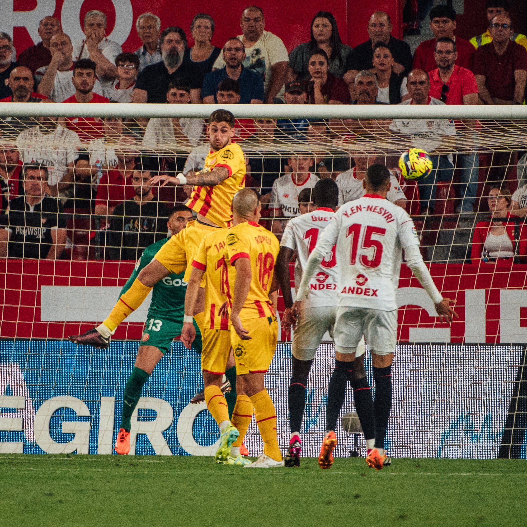 Imagen de un lance del encuentro. Fuente: @GironaFC