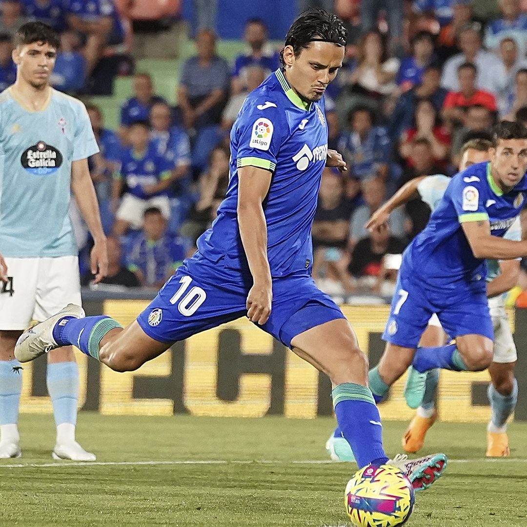 Enes Unal no falló desde los once metros. Fuente:  @GetafeCF