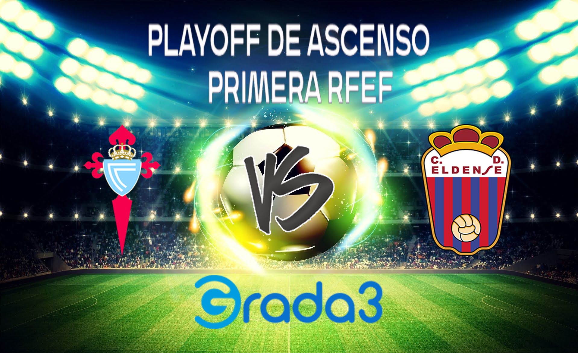 Celta B y Eldense se enfrentan en la ida de las semifinales del playoff de ascenso.