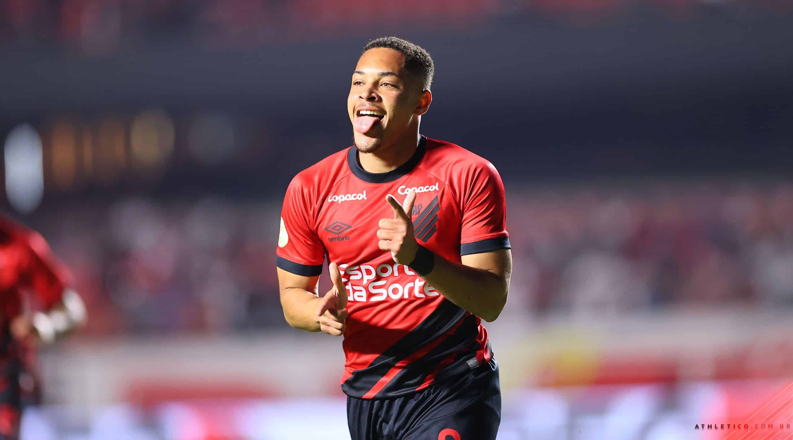 Roque celebrando un gol | Athletico Paranaense