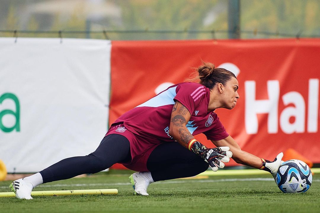 Misa Rodríguez durante un entrenamiento previo al arranque del Mundial Femenino 2023. Fuente: Instragram Oficial de Misa Rodríguez (@marisabel_rguez)